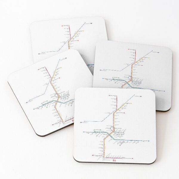 Item preview, Atlanta - All Passenger Rail (min. 8" width recommended) designed and sold by AugustRMaps.