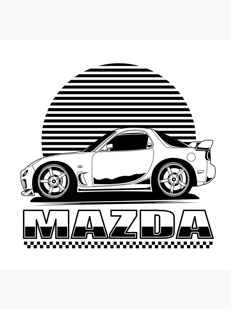 Mazda rx 7 initial D Poster for Sale by Hans-Studio