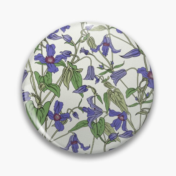 Item preview, Tessellating Clematis pattern designed and sold by Lyndsey Hale.