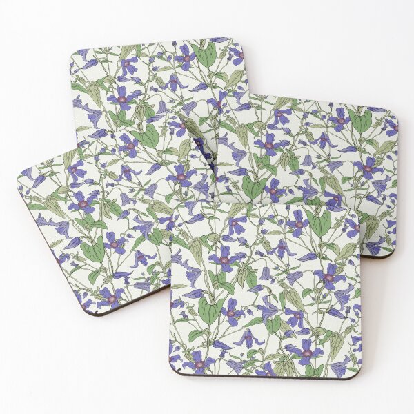 Item preview, Tessellating Clematis pattern designed and sold by Lyndsey Hale.