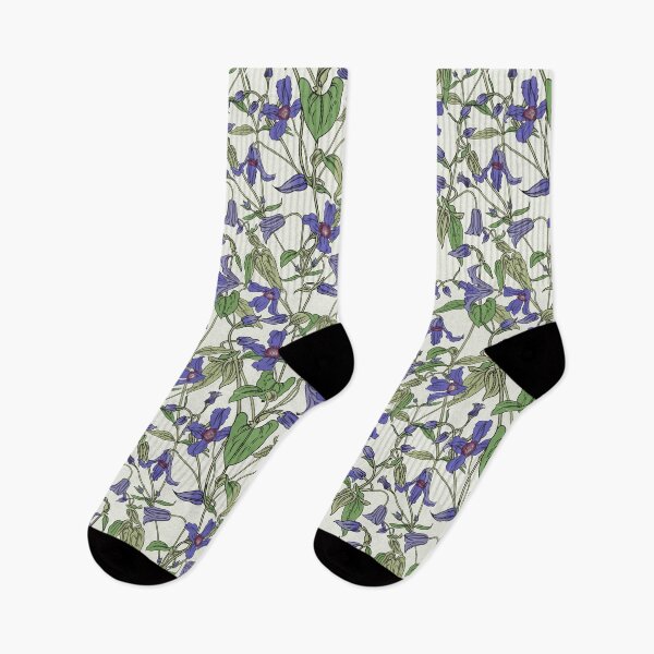 Item preview, Tessellating Clematis pattern designed and sold by Lyndsey Hale.