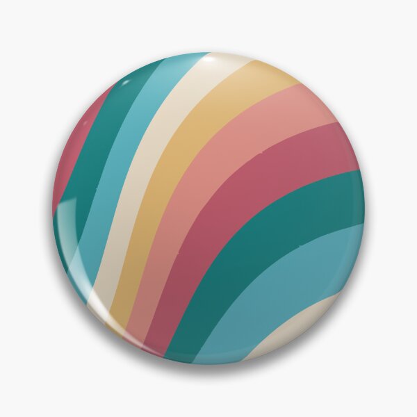 Artikelvorschau, Retro Vintage Muster Bunte Wellen-Muster entworfen und verkauft von anjanaartz.