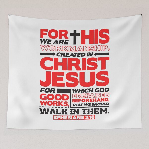 Item preview, Ephesians 2:10 Created in Christ Jesus designed and sold by plushism.