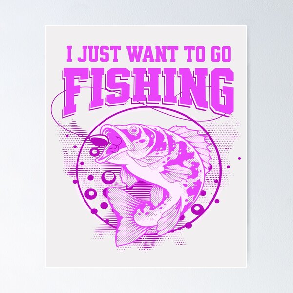 I Just Want to Go Fishing on Dark Background Kids T-Shirt for Sale by  Walter4259