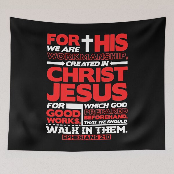Item preview, Ephesians 2:10 Created in Christ Jesus designed and sold by plushism.