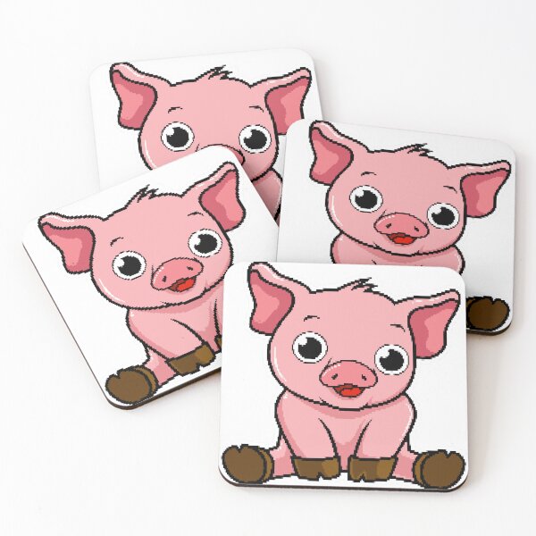 Item preview, Pink Pig NFT - Throw Pillow designed and sold by Merry Moon Store.