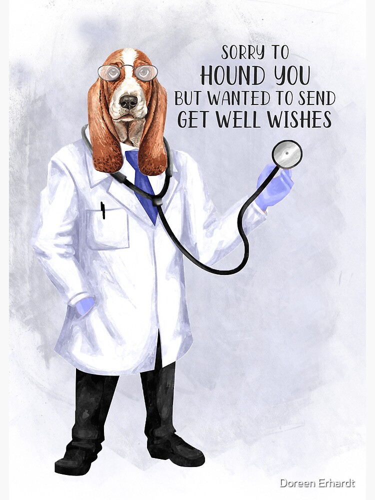 Funny Hound Dog Doctor\