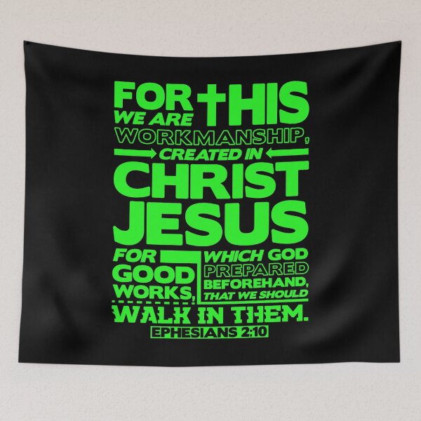Item preview, Ephesians 2:10 Created in Christ Jesus designed and sold by plushism.