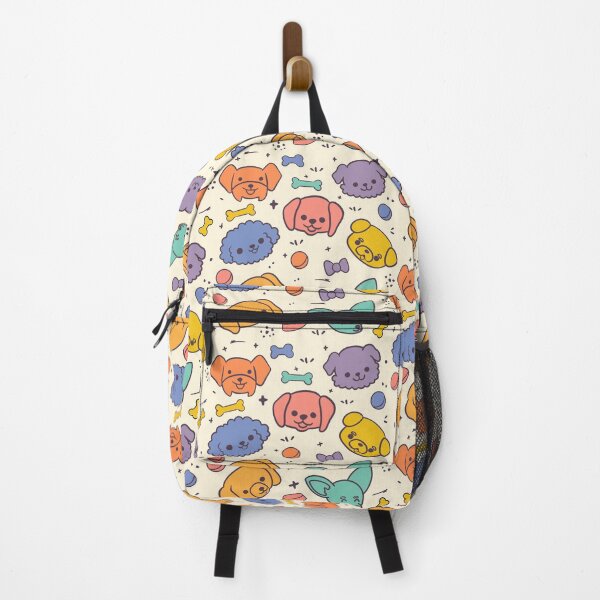 Item preview, Patrón de Doodle de cabezas de perro Kawaii designed and sold by sunburstdesigns.