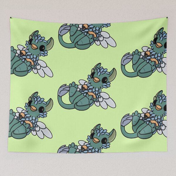 Item preview, Cute Green and Blue Griffon Baby designed and sold by Winging-It.