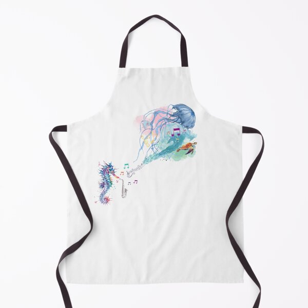 Item preview, seahorse saxophonist seascapes designed and sold by [the artist formerly known as PaleandTragic].