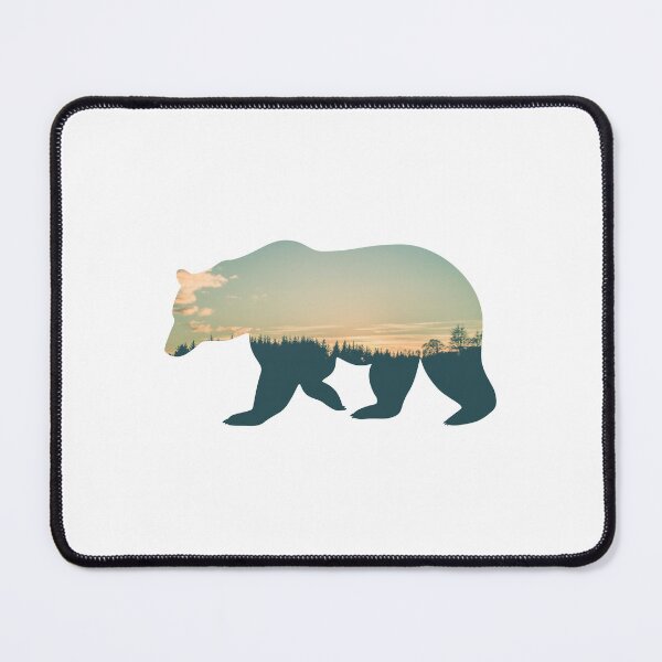 Item preview, Colorful Forest Trees Under Calm Sky Bear | Cute Bear designed and sold by BopleDesigns.