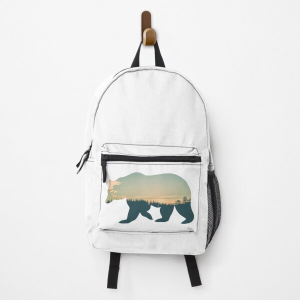 Item preview, Colorful Forest Trees Under Calm Sky Bear | Cute Bear designed and sold by BopleDesigns.