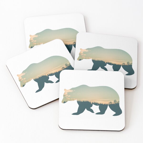 Item preview, Colorful Forest Trees Under Calm Sky Bear | Cute Bear designed and sold by BopleDesigns.