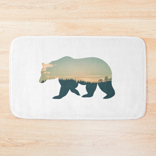 Item preview, Colorful Forest Trees Under Calm Sky Bear | Cute Bear designed and sold by BopleDesigns.