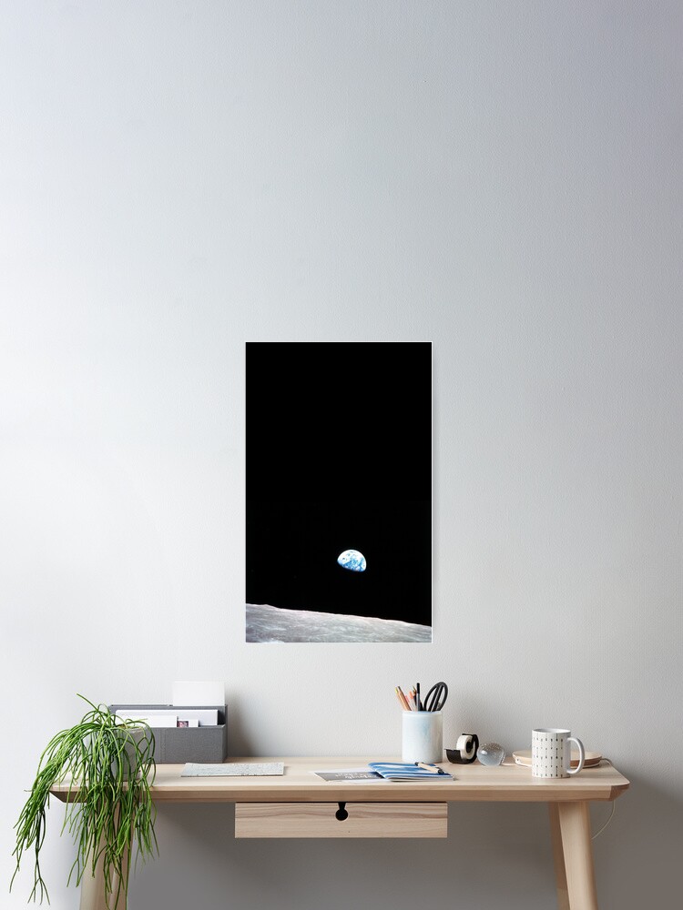 Thumbnail 2 of 3, Poster, Earth Rise designed and sold by Roox.