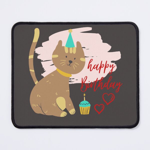 Item preview, Cat happy birthday designed and sold by EMIPRINCESS.