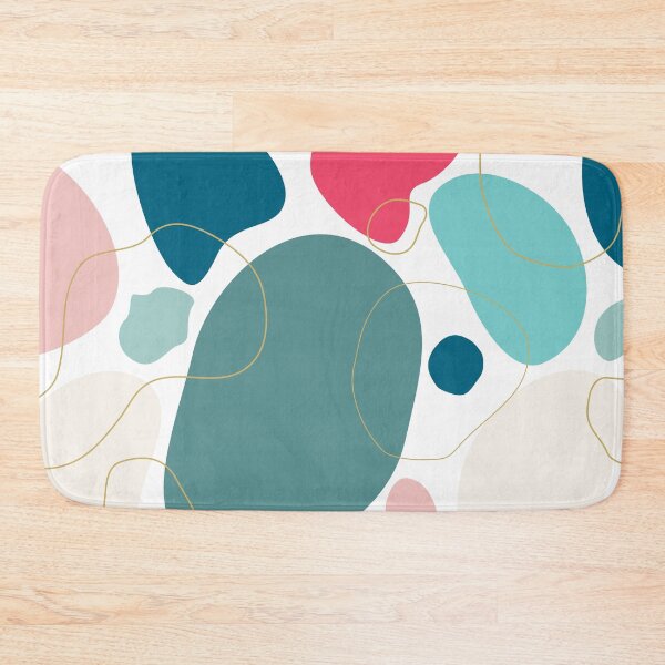 Item preview, Colorful modern abstract shapes pattern design designed and sold by GraphicDream.
