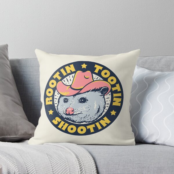 Item preview, Rootin Tootin Shootin | Possum Cowboy Advice | Space Cowgirl Country Style | Possum Pet Mat Bandana Opossum | Dark Frame designed and sold by Any Color Designs.
