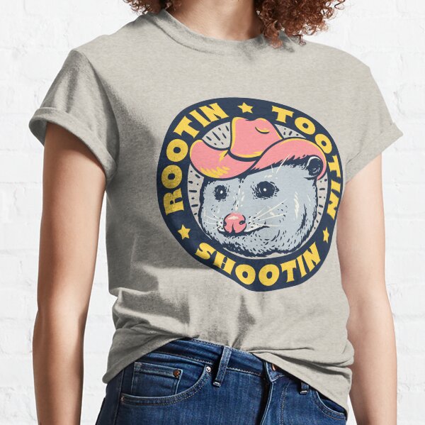 Item preview, Rootin Tootin Shootin | Possum Cowboy Advice | Space Cowgirl Country Style | Possum Pet Mat Bandana Opossum | Dark Frame designed and sold by Any Color Designs.