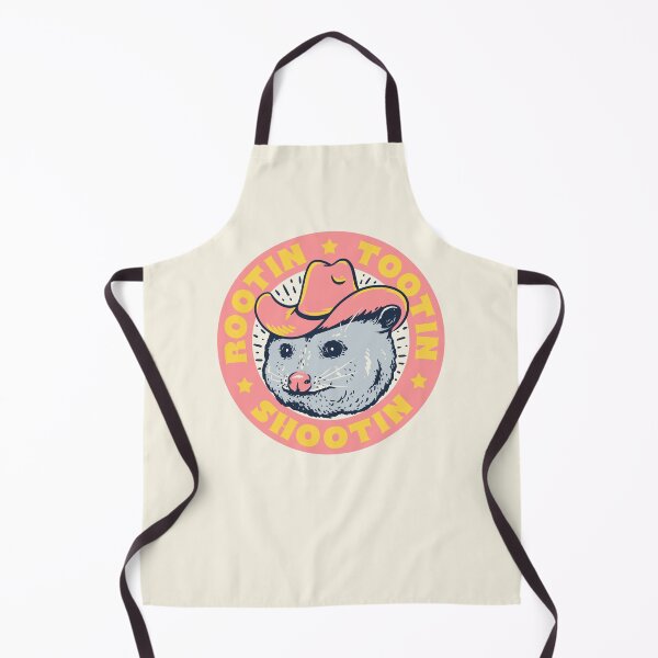 Item preview, Rootin Tootin Shootin | Possum Cowboy Advice | Space Cowgirl Country Style | Possum Pet Mat Bandana Opossum | Pink Frame designed and sold by Any Color Designs.
