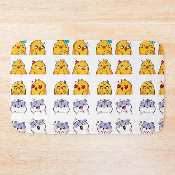 Item preview, cute chicken and cat design designed and sold by Mamichiki.