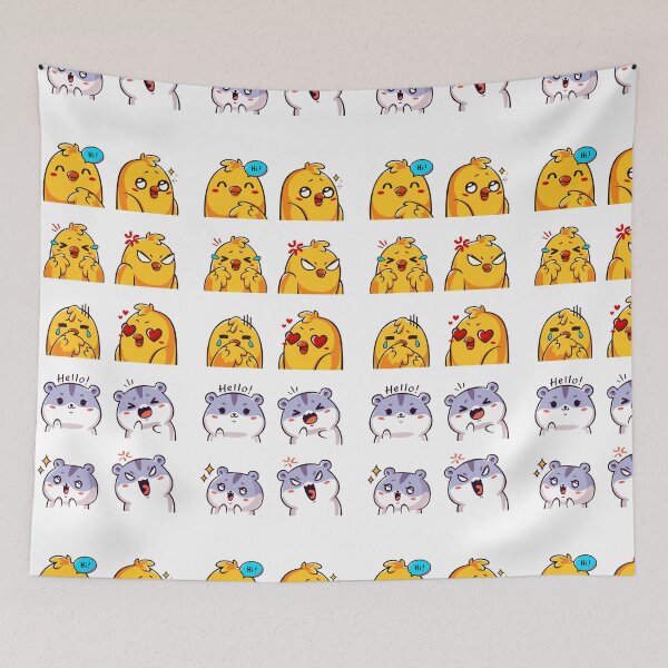 Item preview, lindo diseño de pollo y gato designed and sold by Mamichiki.