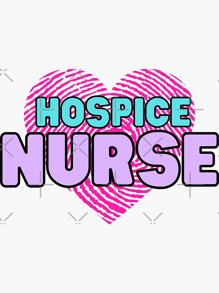 Hospice Nurse Heart Fingerprint Sticker For Sale By Thenurseslife