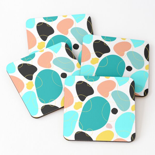 Item preview, Colorful modern abstract shapes pattern design designed and sold by GraphicDream.