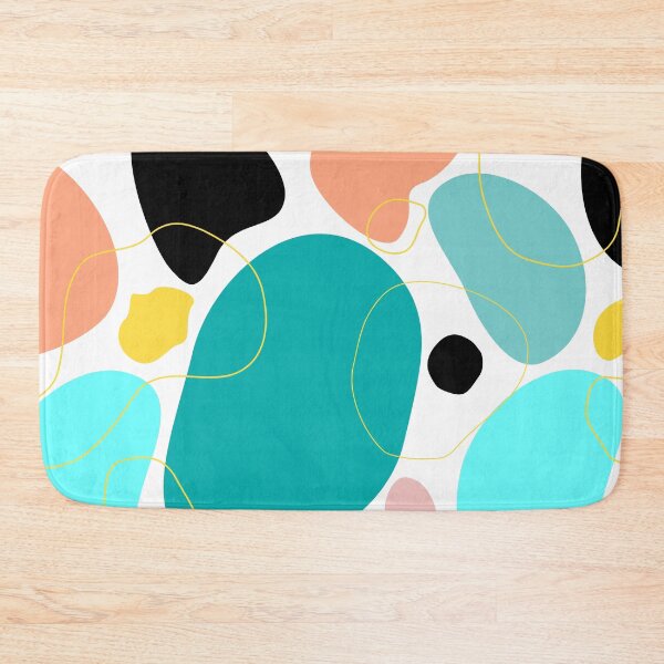 Item preview, Colorful modern abstract shapes pattern design designed and sold by GraphicDream.