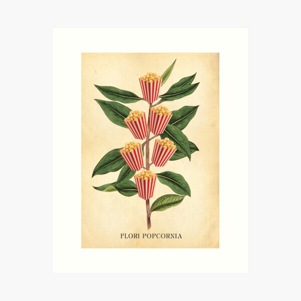 Item preview, Popcorn Botanical Print designed and sold by Highdown73.