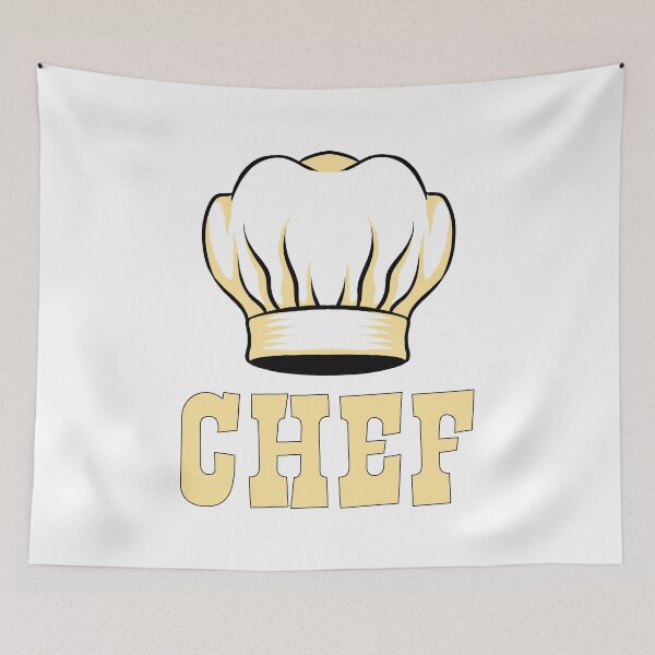 Item preview, Cook's Hat Drawing and the text Chef designed and sold by joseartgel.