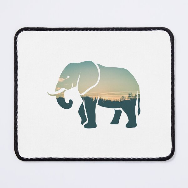 Item preview, Colorful Forest Trees Under Calm Sky Elephant | Cute Elephant designed and sold by BopleDesigns.
