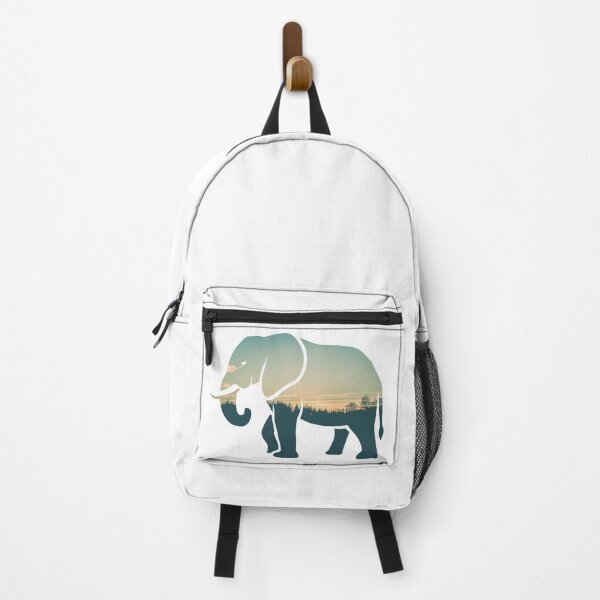Item preview, Colorful Forest Trees Under Calm Sky Elephant | Cute Elephant designed and sold by BopleDesigns.