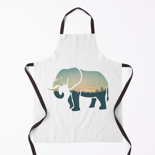 Item preview, Colorful Forest Trees Under Calm Sky Elephant | Cute Elephant designed and sold by BopleDesigns.