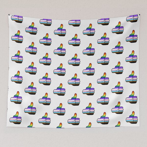 Item preview, Gay Pride Rainbow Thumbs Up designed and sold by Adam Regester.