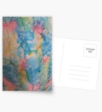 Alcohol ink! Postcards