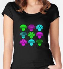 Magic Mushrooms Women's Fitted Scoop T-Shirt