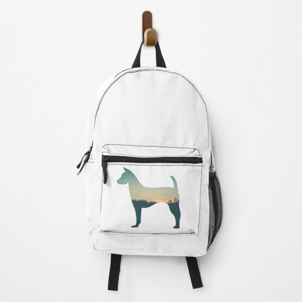 Item preview, Colorful Forest Trees Under Calm Sky Dog | Cute Dog designed and sold by BopleDesigns.