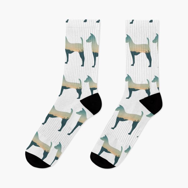 Item preview, Colorful Forest Trees Under Calm Sky Dog | Cute Dog designed and sold by BopleDesigns.
