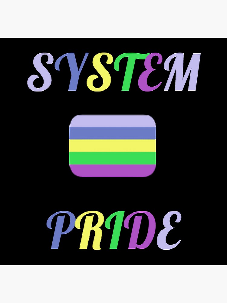"System Pride Flag Icon" Sticker for Sale by n0where Redbubble