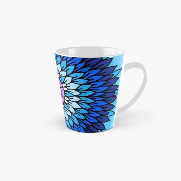 Blue Petals Tall Mug