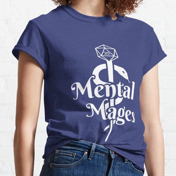 Mental Mages- Simple Logo White Classic T-Shirt