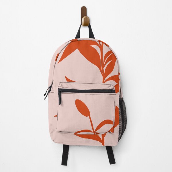 Item preview, Pink Beige Red Plant Doodle Silhouette Tropical Boho designed and sold by Tropical Arts.
