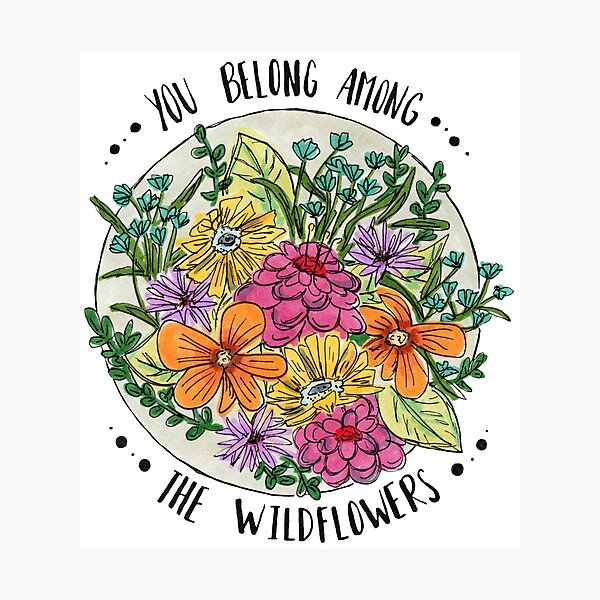 You Belong Among the Wildflowers Photographic Print