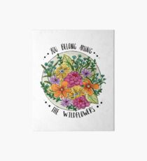 Lámina rígida Usted pertenece a las flores silvestres