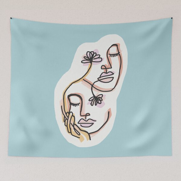 Item preview, simple face with flowers designed and sold by EricBatuso.