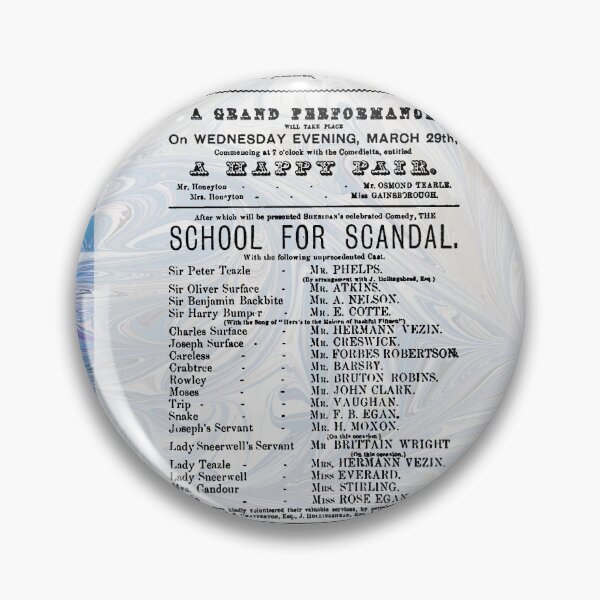 Item preview, School For Scandal designed and sold by MarbleCloud.
