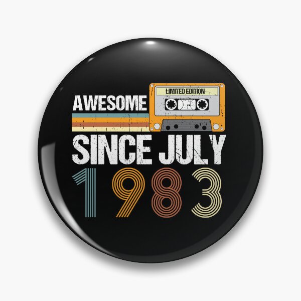 Artikelvorschau, Ehrfürchtig seit Juli 1983 | Hergestellt im Jahr 1983 | Jahrgang Juli 1983 entworfen und verkauft von AMINE ★★★★★.