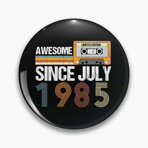 Artikelvorschau, Ehrfürchtig seit Juli 1985 | Hergestellt im Jahr 1985 | Jahrgang Juli 1985 entworfen und verkauft von AMINE  ★★★★★.